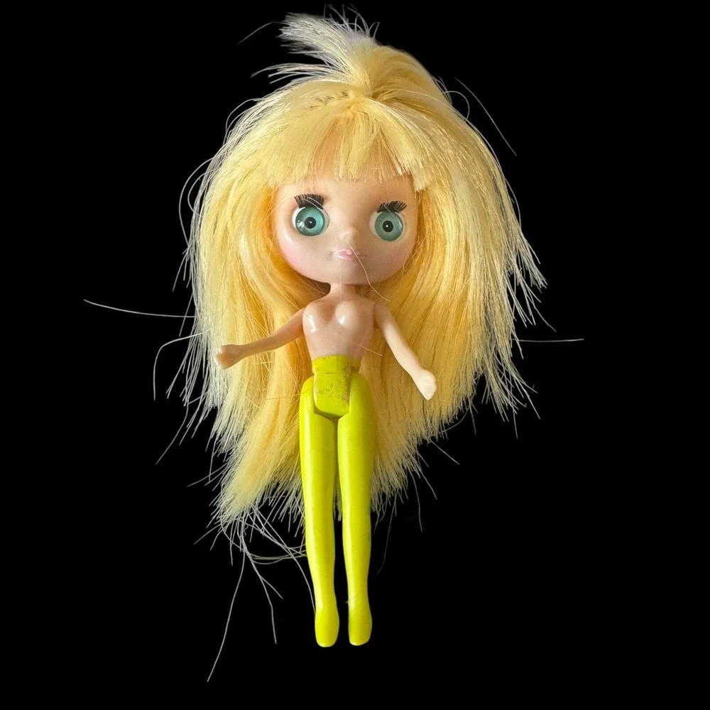 Hasbro Blythe Doll Littlest Pet‎ Shop Blonde Hair Blue Eyes Nude Figure Toy